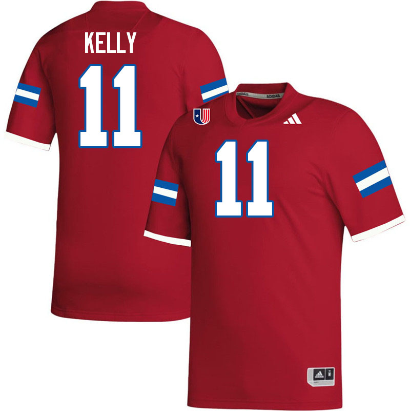 West Georgia Wolves #11 Kourtney Kelly College Football Jerseys,Uniforms-Red